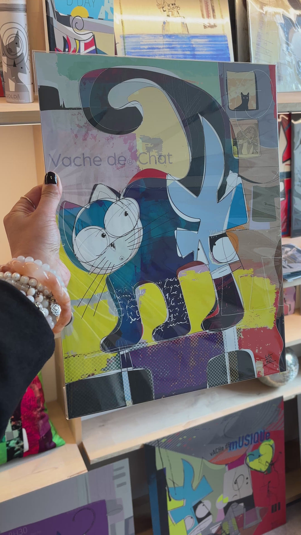 Edition d'art Vache de Cat, artiste VanLuc
