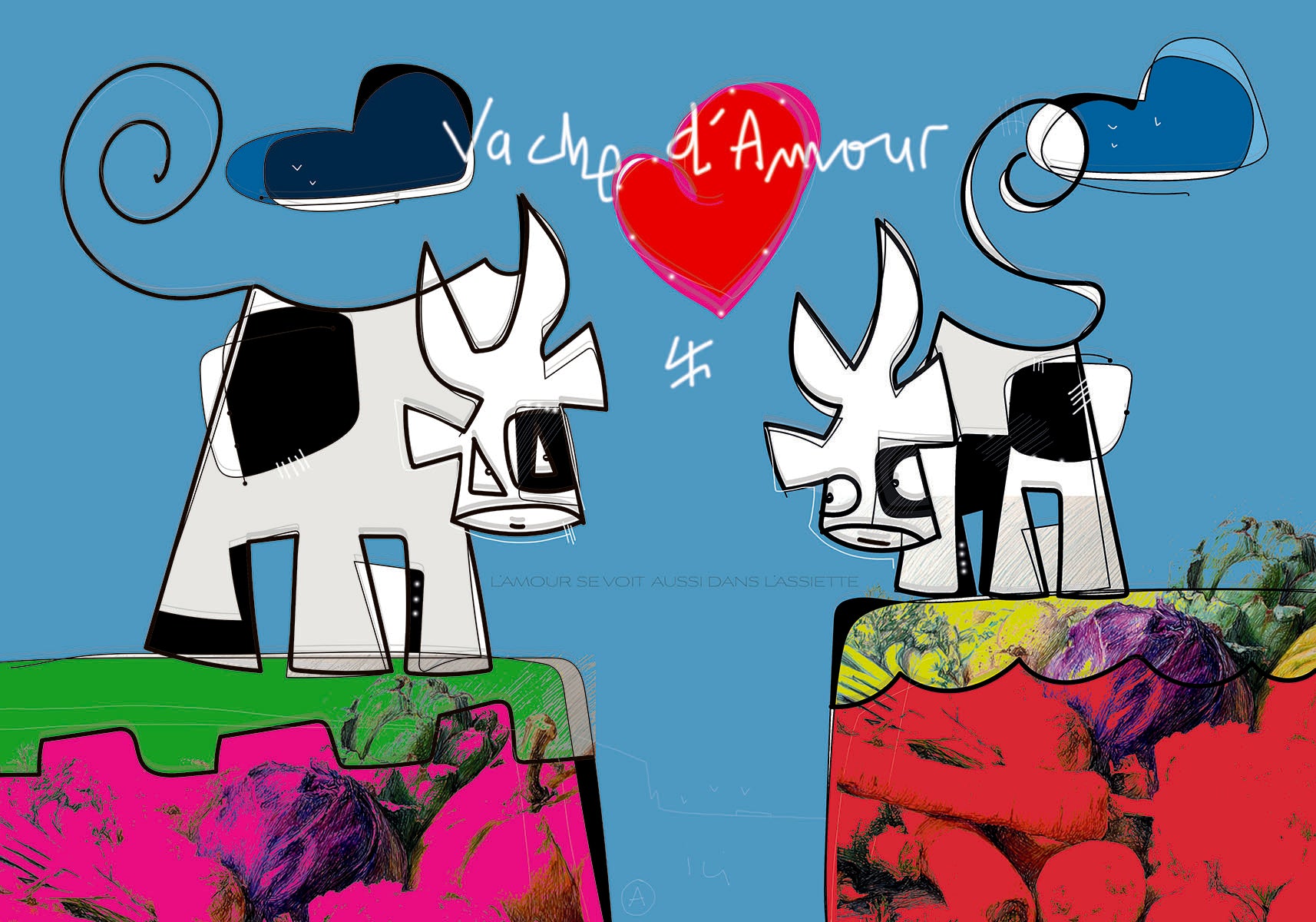 Set de table Vache d'Amour