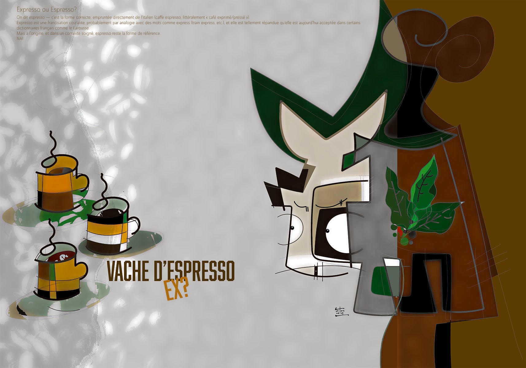 Set de table Vache d' Expresso
