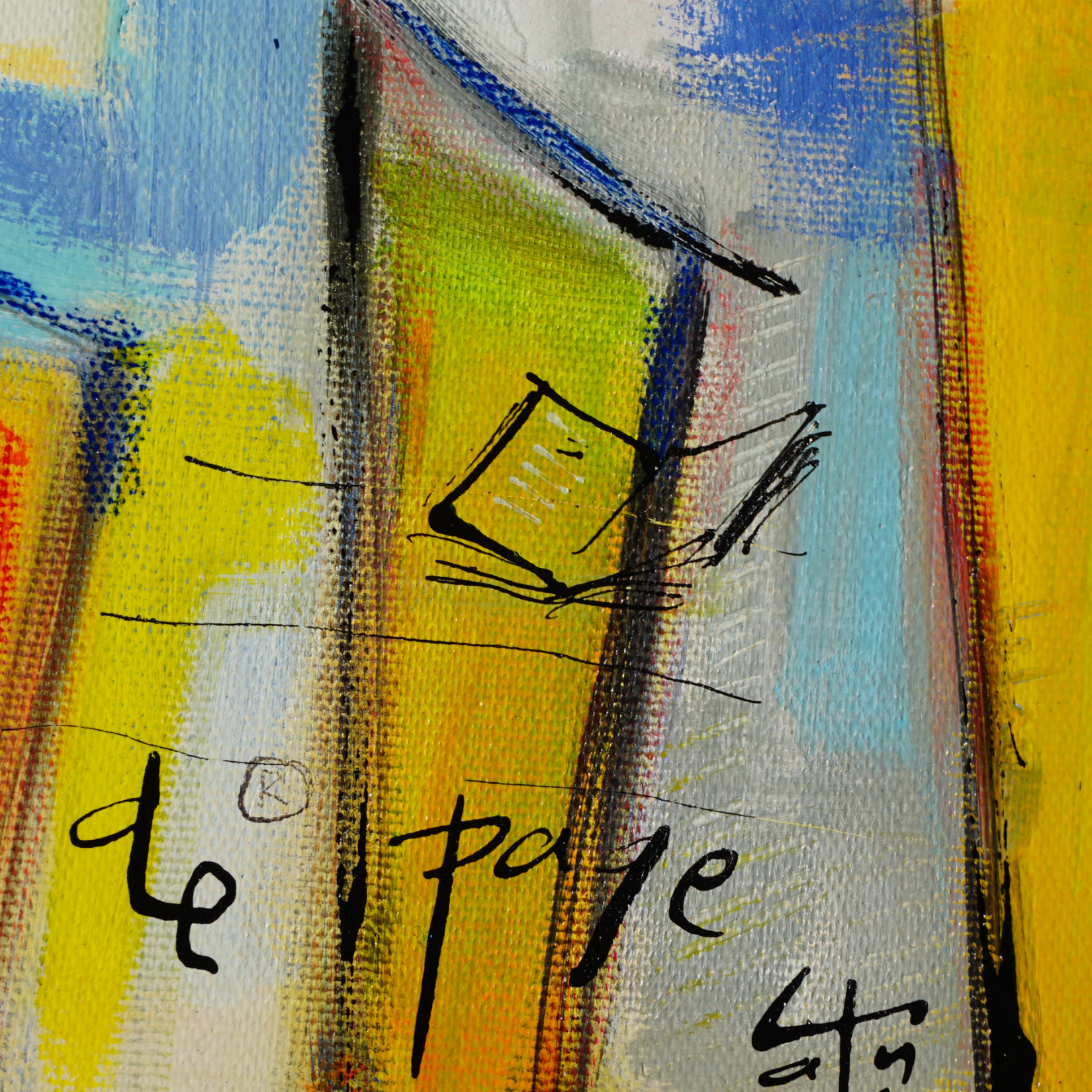 Œuvre originale VanLuc - Vache de Paye