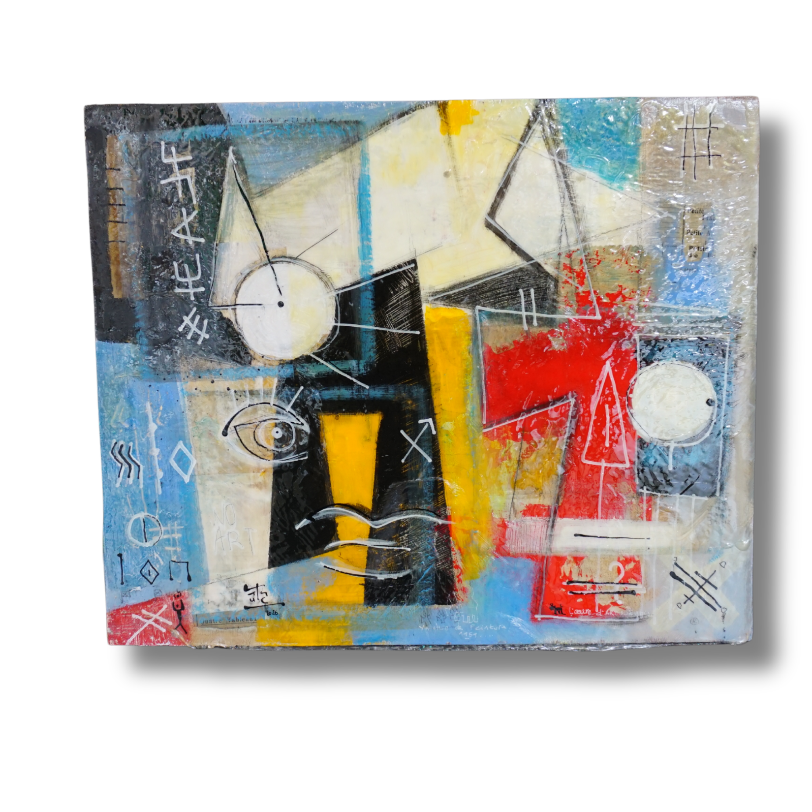 Œuvre originale VanLuc - composition sur bois