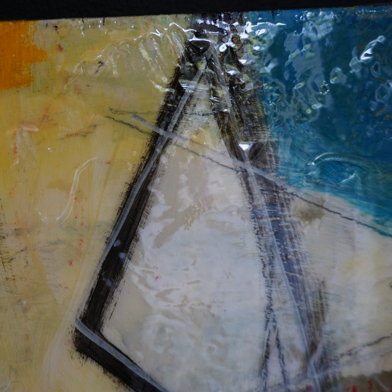 Œuvre originale VanLuc - composition sur bois