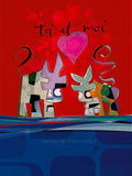 Edition d'art Vache de Bonheur, artiste VanLuc