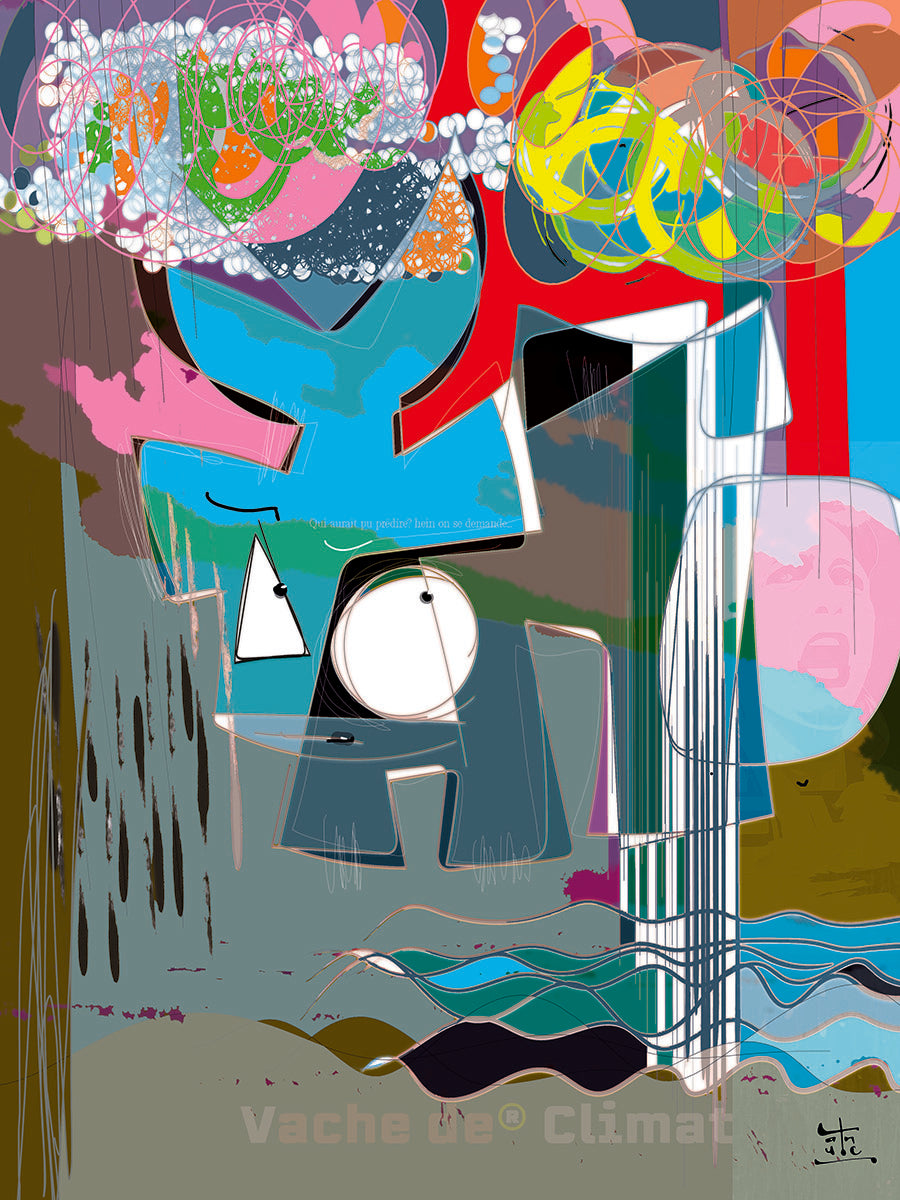 Edition d'art Vache de Climat, artiste VanLuc