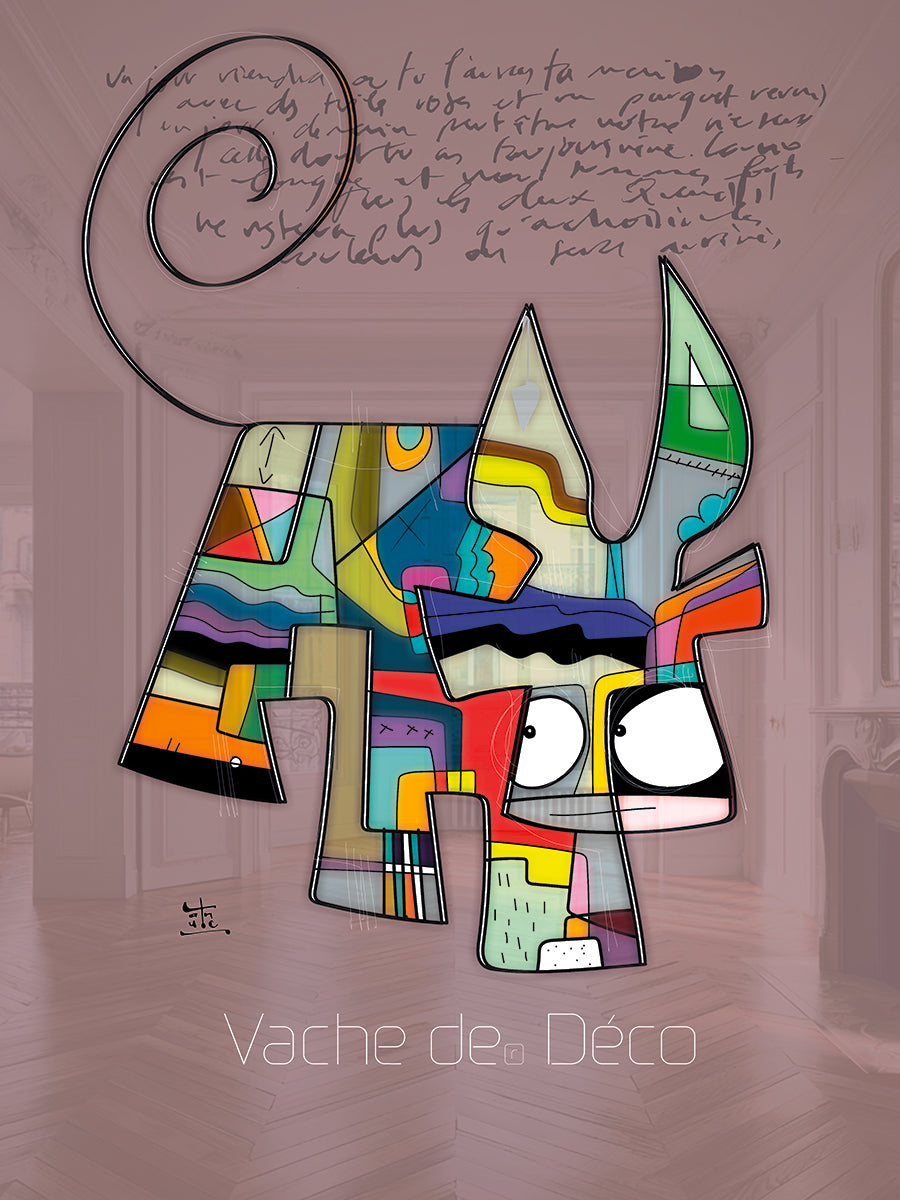 Edition d'art Vache de Déco, artiste VanLuc