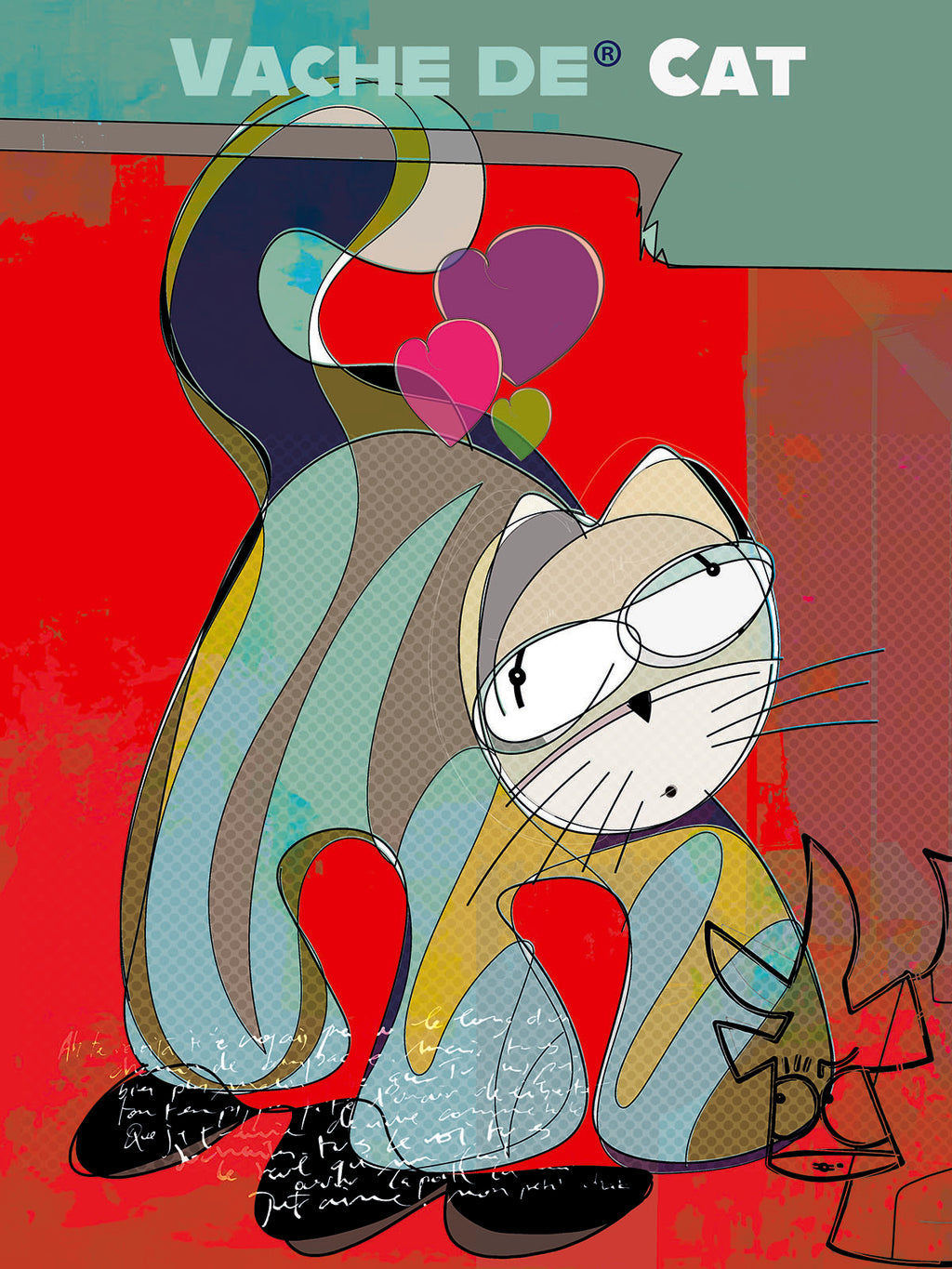 Edition d'art Vache de Cat, artiste VanLuc