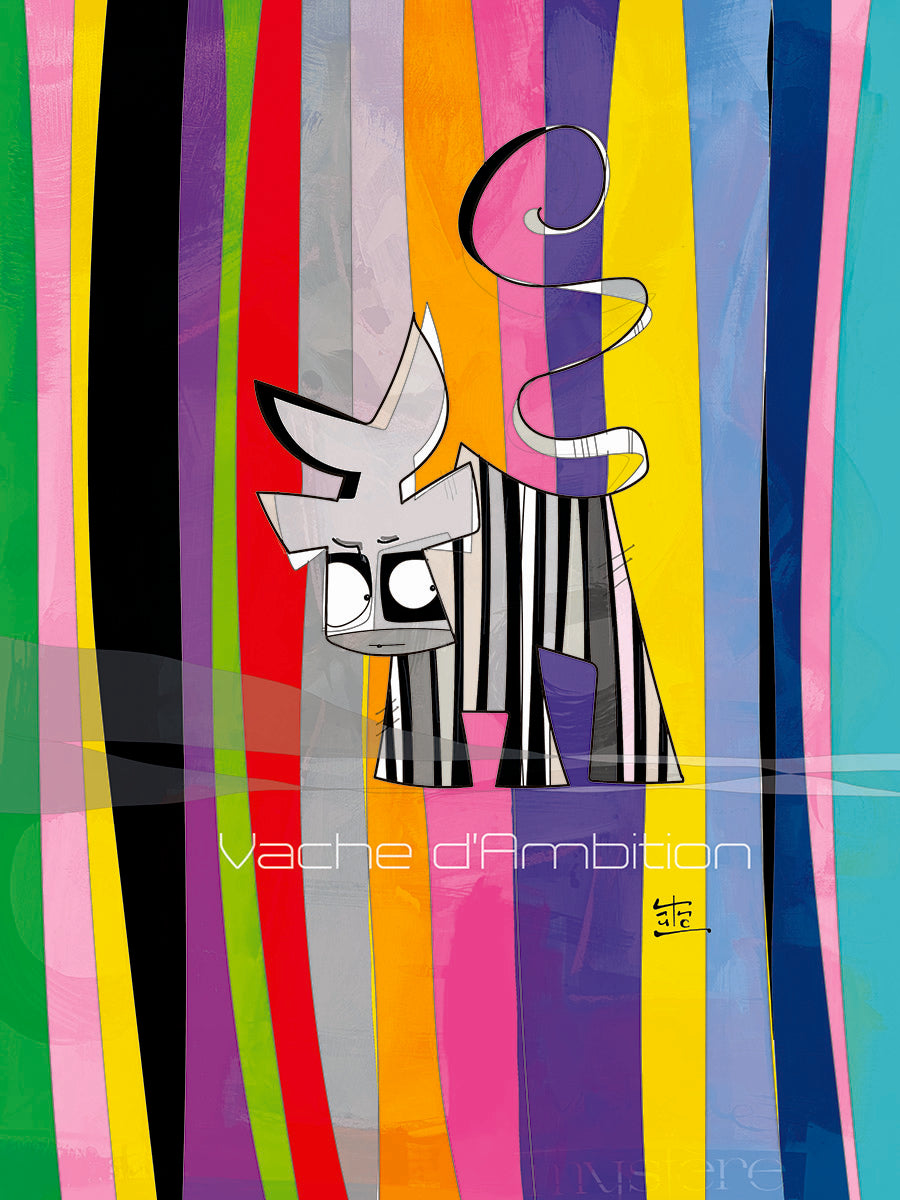 Edition d'art Vache d'Ambition, artiste VanLuc