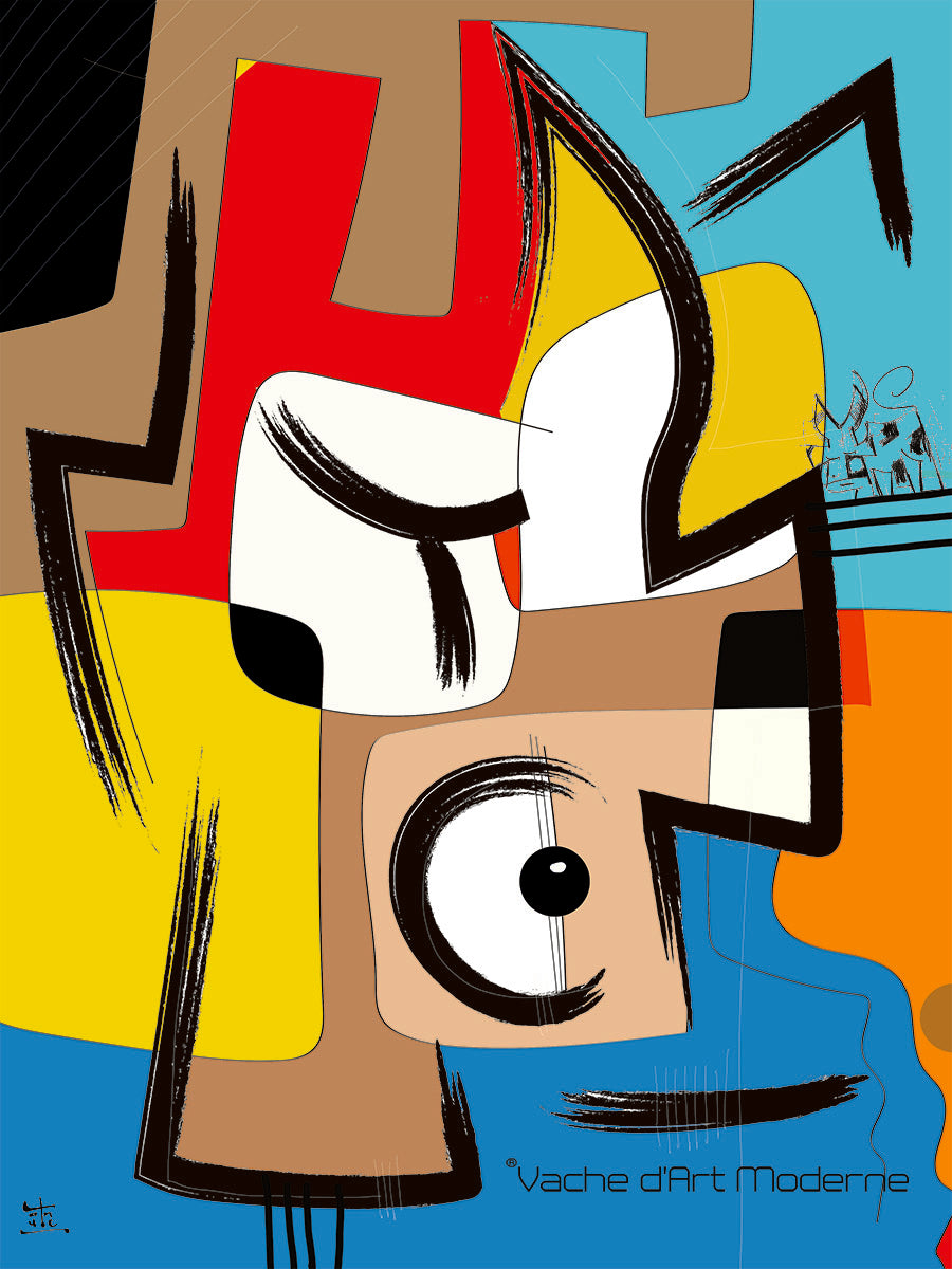 Edition d'art Vache d'Art Moderne, artiste VanLuc