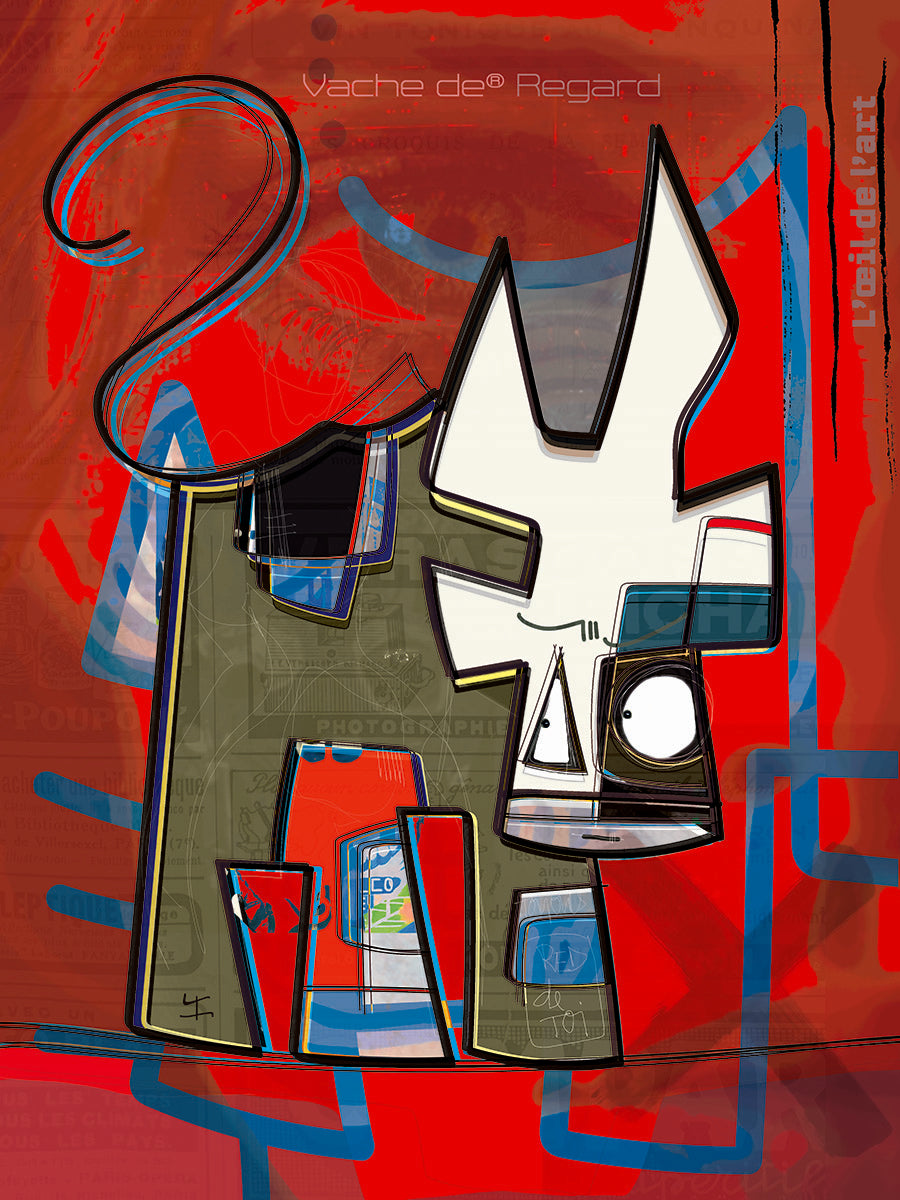 Edition d'art Vache de Regard, artiste VanLuc