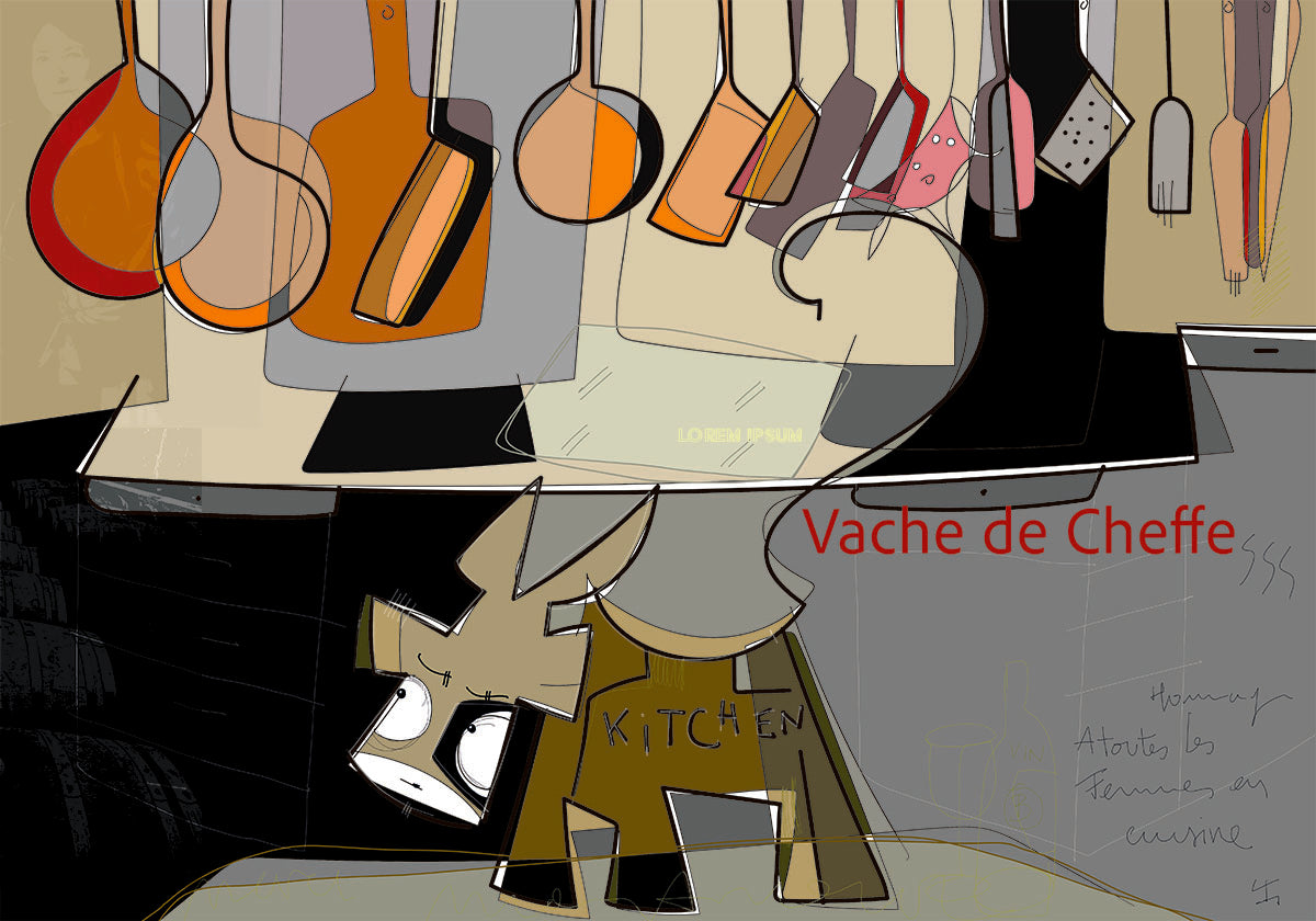 Set de table Vache de Cheffe