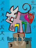 Edition d'art Vache de Sport, artiste VanLuc